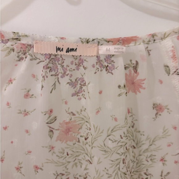 Francesca’s Marie Floral Godet Long Sleeve Blouse M and Mini Skirt L. - Picture 9 of 11